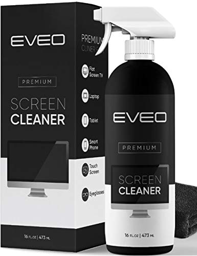 Screen Cleaner Spray - TV Screen Cleaner, Computer Screen Cleaner Laptop, Phone, Ipad - Computer Cleaning kit Electronic Cleaner - Microfiber Cloth Included, Large 16 Ounce Bottle