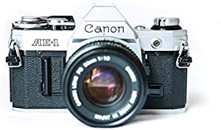 Canon AE-1 35mm Film Camera w/ 50mm 1:1.8 Lens (Renewed)