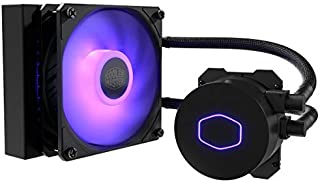 Cooler Master MasterLiquid ML120L RGB V2, Close-Loop AIO CPU Liquid Cooler, 120 Radiator, SickleFlow 120mm, RGB Lighting, 3rd Gen Dual Chamber Pump for AMD Ryzen/Intel LGA1200/1151