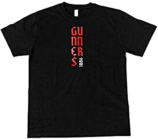 The Gunners T-Shirt | Arsenal Tee | Graphic Unisex Shirt | Designer T-Shirt | Soccer Fan Gift | Premier League | Football Fashion (M) Black