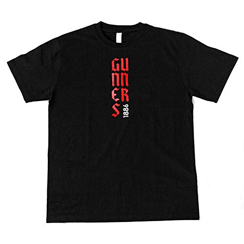 The Gunners T-Shirt | Arsenal Tee | Graphic Unisex Shirt | Designer T-Shirt | Soccer Fan Gift | Premier League | Football Fashion (M) Black