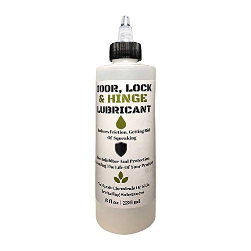 Door, Lock, and Hinge Lubricant - 8 Oz - Great For Sliding Doors, Garage Doors, Stiff Hinges, and Stuck Locks