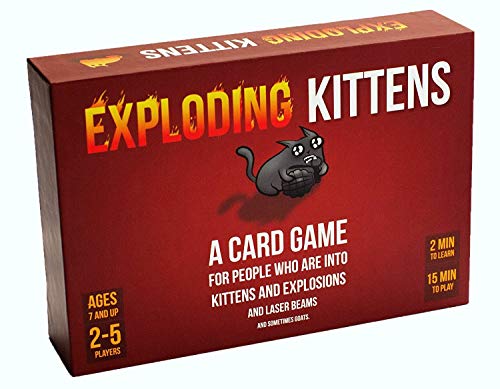 Exploding Kittens Card Game - Family-Friendly Party Games - Card Games for Adults, Teens & Kids