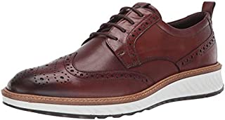 ECCO Men's ST1 Hybrid Brogue Oxford, Cognac, 44 M EU (10-10.5 US)