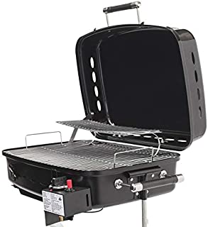 Flame King - YSNHT500 RV Or Trailer Mounted BBQ - Motorhome Gas Grill - 214 Sq Inch Cooking Surface - Adjustable Flame Controller, Black