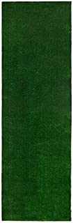 Sweethome Meadowland Collection Indoor and Outdoor Green Artificial Grass Turf Runner Rug 2'7