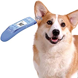 MINDPET-MED Fast Clinical Pet Thermometer for Dogs, Cats, Animals with 3 Switchable Modes (Body, Object Surface Temp,Room), Body Modes accurately Measures pet Ear Temperature, C/F Switchable