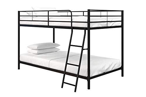 DHP Junior Twin, Low Bed for Kids, Black Bunk