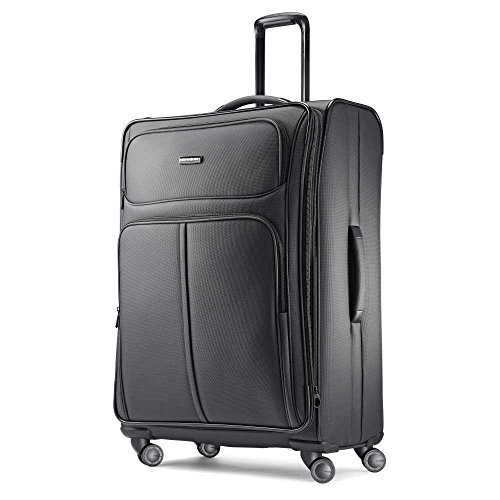 Samsonite Leverage LTE Softside Expandable Luggage with Spinner Wheels, Charcoal, Checked-Large 29-Inch