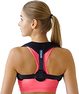 Posture Corrector for Men & Women - Adjustable Shoulder Posture Brace - Figure 8 Clavicle Brace for Posture Correction and Alignment - Invisible Thoracic Back Brace for Hunching