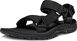 ATIKA Men's Sports Hiking Outdoor Trail Water Sandals, Maya(m111) - Black, 8