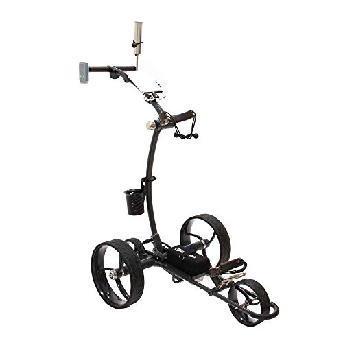 Cart-Tek Electric Golf Push cart with Remote Control - GRi-1500LTD (V2) Lithium Battery Electric Golf Caddy w/Free Accessory Bundle! Experience Luxury on The Links, Stop lugging Your Bag Today!