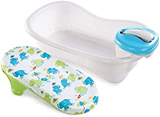 Summer Newborn to Toddler Bath Center and Shower (Neutral)  Bathtub Includes Four Stages That Grow with Your Child