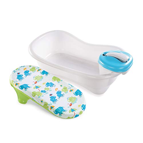 Summer Newborn to Toddler Bath Center and Shower (Neutral)  Bathtub Includes Four Stages That Grow with Your Child