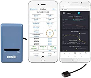 ECOWITT WiFi Weather Sensor Smart Sensor Series (1X GW1000 WiFi Gateway)