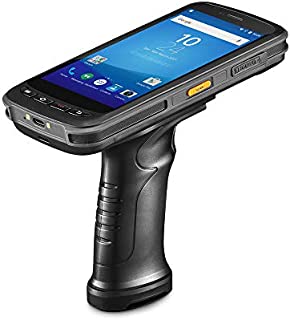 Android Handheld Data Terminal Mobile Computer with 2D PDF417 Zebra Barcode Scanner 3G 4G WiFi BT GPS, Ergonomic Pistol Grip for Warehouse Inventory