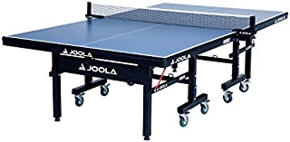 JOOLA Inside - Professional MDF Indoor Table Tennis Table with Quick Clamp Ping Pong Net and Post Set - 10 Minute Easy Assembly - Ping Pong Table with Single Player Playback Mode