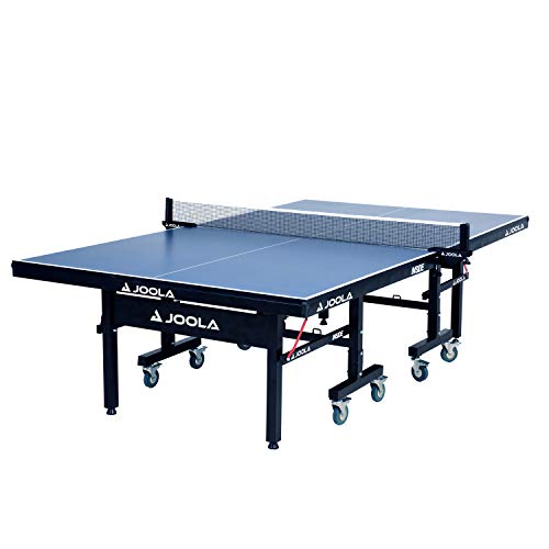 JOOLA Inside - Professional MDF Indoor Table Tennis Table with Quick Clamp Ping Pong Net and Post Set - 10 Minute Easy Assembly - Ping Pong Table with Single Player Playback Mode