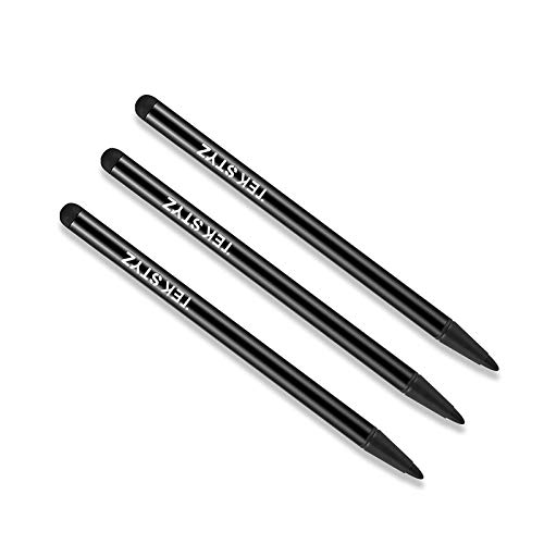 Tek Styz PRO Stylus Works for Google Chromebook/PixelBook Go/Pixel Slate High Accuracy Sensitive in Compact Form for Touch Screens [3 Pack-Black]