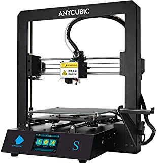 ANYCUBIC Mega S 3D Printer, Upgrade Metal Frame FDM 3D Printer with Extruder and Suspended Filament Rack + Free Test PLA Filament, Works with TPU/PLA/ABS, 8.27''(L)x8.27''(W)x8.07''(H) Printing Size