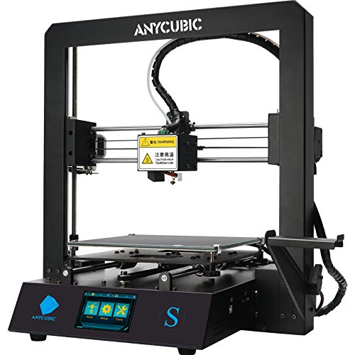 ANYCUBIC Mega S 3D Printer, Upgrade Metal Frame FDM 3D Printer with Extruder and Suspended Filament Rack + Free Test PLA Filament, Works with TPU/PLA/ABS, 8.27''(L)x8.27''(W)x8.07''(H) Printing Size