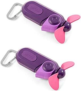 O2COOL Carabiner Sport Misting Fan - Pocket Sized, Portable On-The-Go Battery Powered Cooling