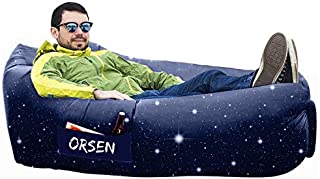 Orsen Camping Accessories Inflatable Lounger Couch, Air Sofa Blowup Couch Chair for Gifts for Men Boyfriend Girlfriend, Valentines Gifts for Him, Outdoor Camping Gifts