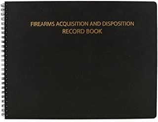 BookFactory Gun Log Book/Firearms Acquisition & Disposition Record Book - 100 Pages, Black-TransLux Cover - Wire-O, 11