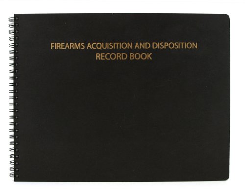 BookFactory Gun Log Book/Firearms Acquisition & Disposition Record Book - 100 Pages, Black-TransLux Cover - Wire-O, 11