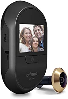 Brinno Peephole Camera Home SHC500 Security Long-Lasting Battery DIY Install LCD Screen Black - 12mm Size