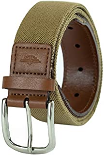 Dockers Men's 1 3/8 in. Stretch Web Belt,Khaki,36