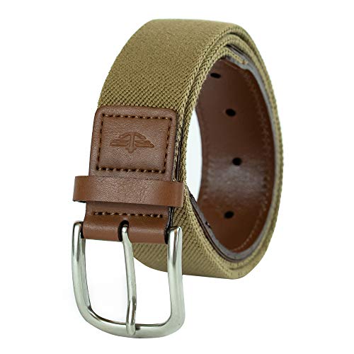 Dockers Men's 1 3/8 in. Stretch Web Belt,Khaki,36