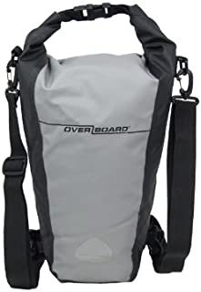 Overboard Waterproof Pro-Sport Roll-Top SLR Camera Bag, Grey/Black, 15-Liter