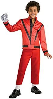 Michael Jackson Child's Red Thriller Jacket Costume Accessory, Medium