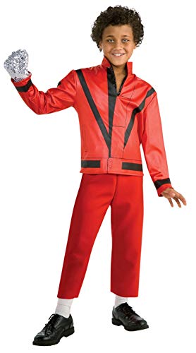 Michael Jackson Child's Red Thriller Jacket Costume Accessory, Medium