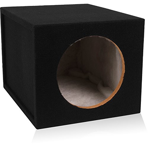 Belva 10-inch Car Subwoofer Box Sealed 3/4-inch MDF Prelined Polyfil