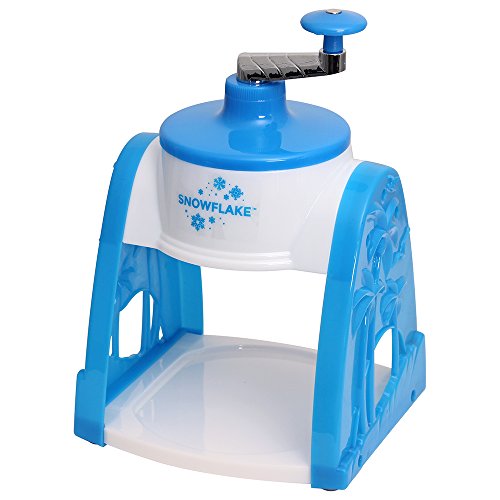 Time for Treats SnowFlake Snow Cone Maker, Small, white and blue