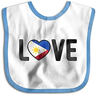 Philippines Pride Love Toddler Newborn Baby Boys Girls Skin-Friendly Saliva Towel Waterproof Baby Bibs