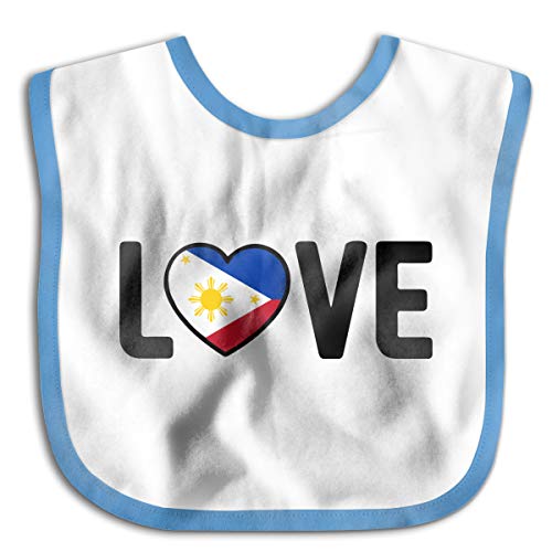 Philippines Pride Love Toddler Newborn Baby Boys Girls Skin-Friendly Saliva Towel Waterproof Baby Bibs