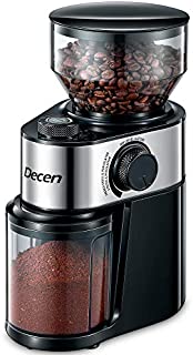 Decen Electric Burr Coffee Grinder,Precise Grind Settings Burr Coffee Bean Grinder,2-14 Cup for Espresso, Drip Coffee, French Press and Percolator Coffee, Cleaning Brush Included