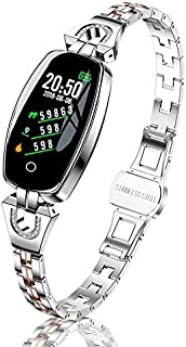 TMYIOYC Fitness Tracker, Fitness Watches for Women, Digital Watch with Heart Rate, Blood Pressure, Pedometer, Message Notification, Workout Activity Tracker, Sleep Monitor Wellness Watch