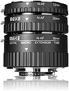 MEIKE N-AF1-A Macro Electronic Mount Auto Foucs Macro Metal Extension Tube Adapter for Nikon DSLR Camera D80 D90 D300 D300SD800 D3100 D3200 D5000 D5100 D5200 D7000 D7100 etc