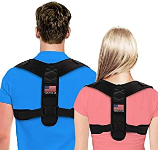 Posture Corrector For Men And Women - Adjustable Upper Back Brace For Clavicle To Support Neck, Back and Shoulder (Universal Fit, U.S. Design Patent)