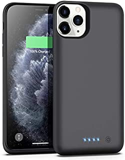 Battery Case for iPhone 11 Pro Max, 7800mAh Extended Portable Battery Pack Rechargeable Charging Case Smart Battery Case for iPhone 11 Pro Max External Battery Cover 6.5 inch Charging Case - Black