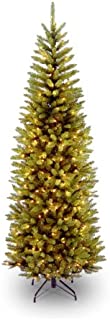 National Tree Company lit Artificial Christmas Tree Includes Pre-strung White Lights and Stand, 6.5 ft, Green