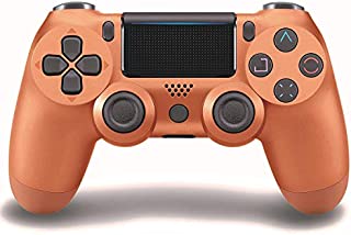 Game Controller for PS4 (Copper), Dual Vibration Compatible with Windows PC & Android OS, Wireless Bluetooth Controller for Playstation 4