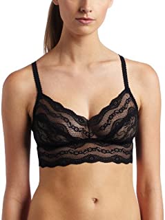 B.tempt'd By Wacoal Women's Lace Kiss Bralette, Night, Large