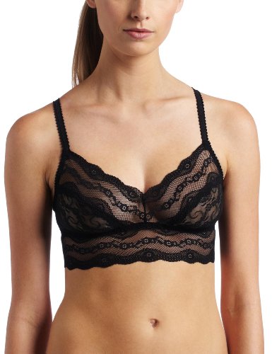 B.tempt'd By Wacoal Women's Lace Kiss Bralette, Night, Large