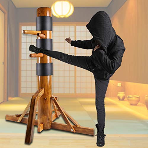 Flex HQ Wing Chun Dummy Mook Yan Jong IP Man Training Target Tripod Base