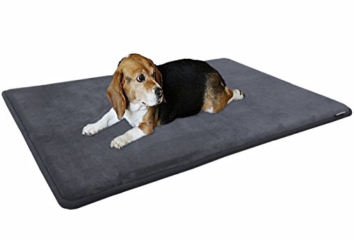 Dogbed4less Premium Extra Large Gel-Infused Memory Foam Dog Bed Mat Pillow Topper, Fit XL 48